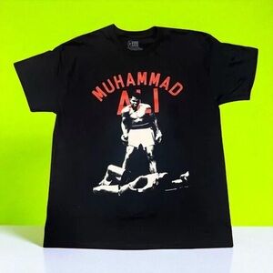 Black Short Sleeve Tee with Bold Graphic Design